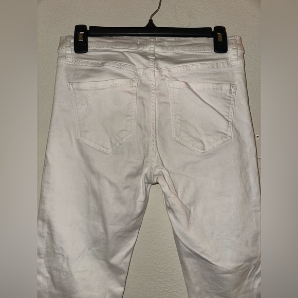 Free People women’s white distressed skinny jeans 27 denim contemporary - Picture 8 of 10